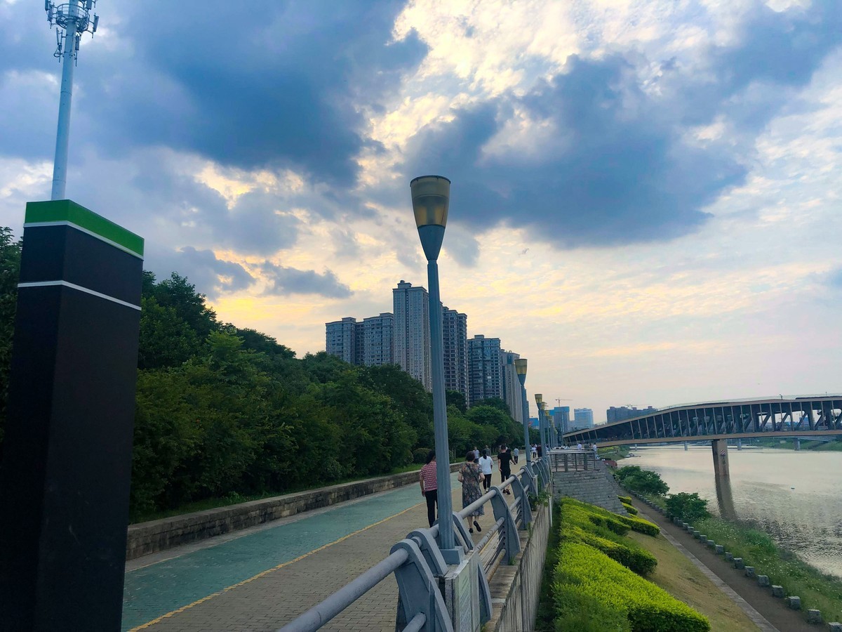 晚餐后散步浏阳诃手机随拍--2