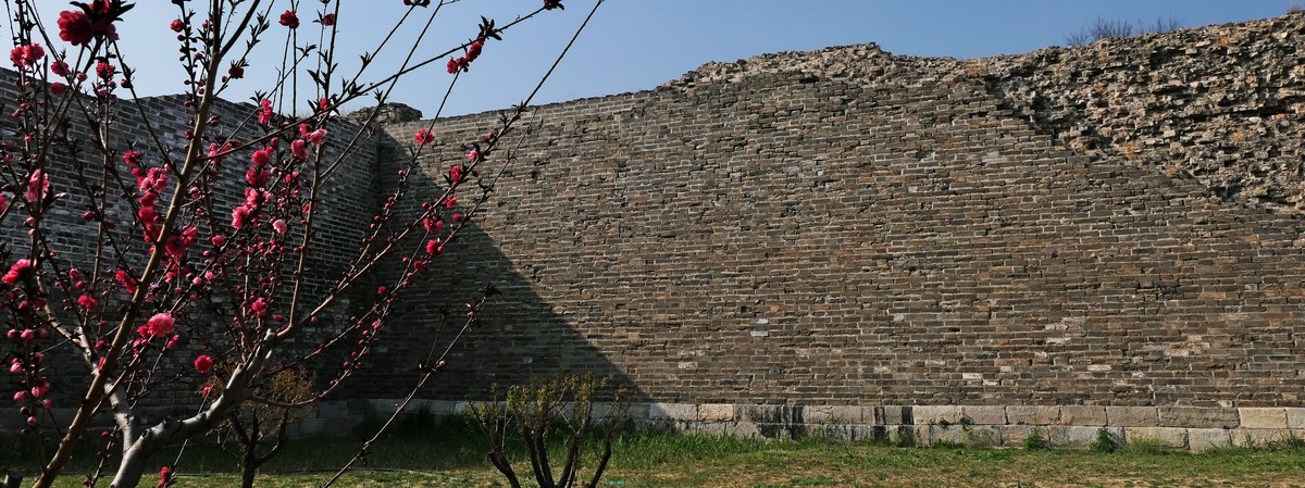 古城春晓-北京明城墙遗址公园春景