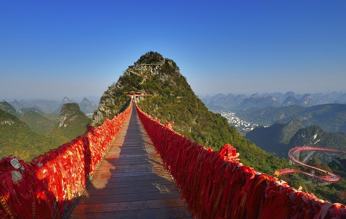 桂林阳朔如意峰索道景区
