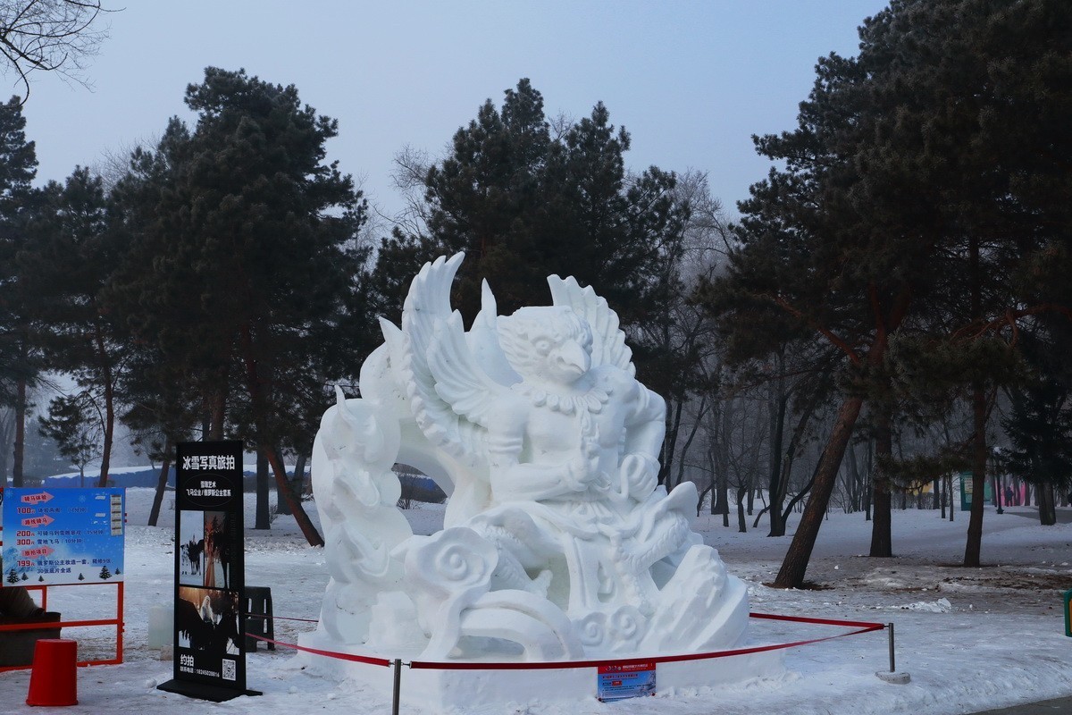 遊太阳岛雪博会---大年初一       3/8