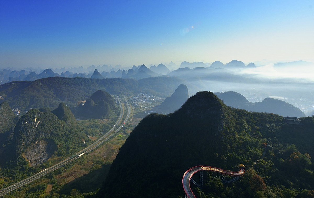 桂林阳朔如意峰索道景区