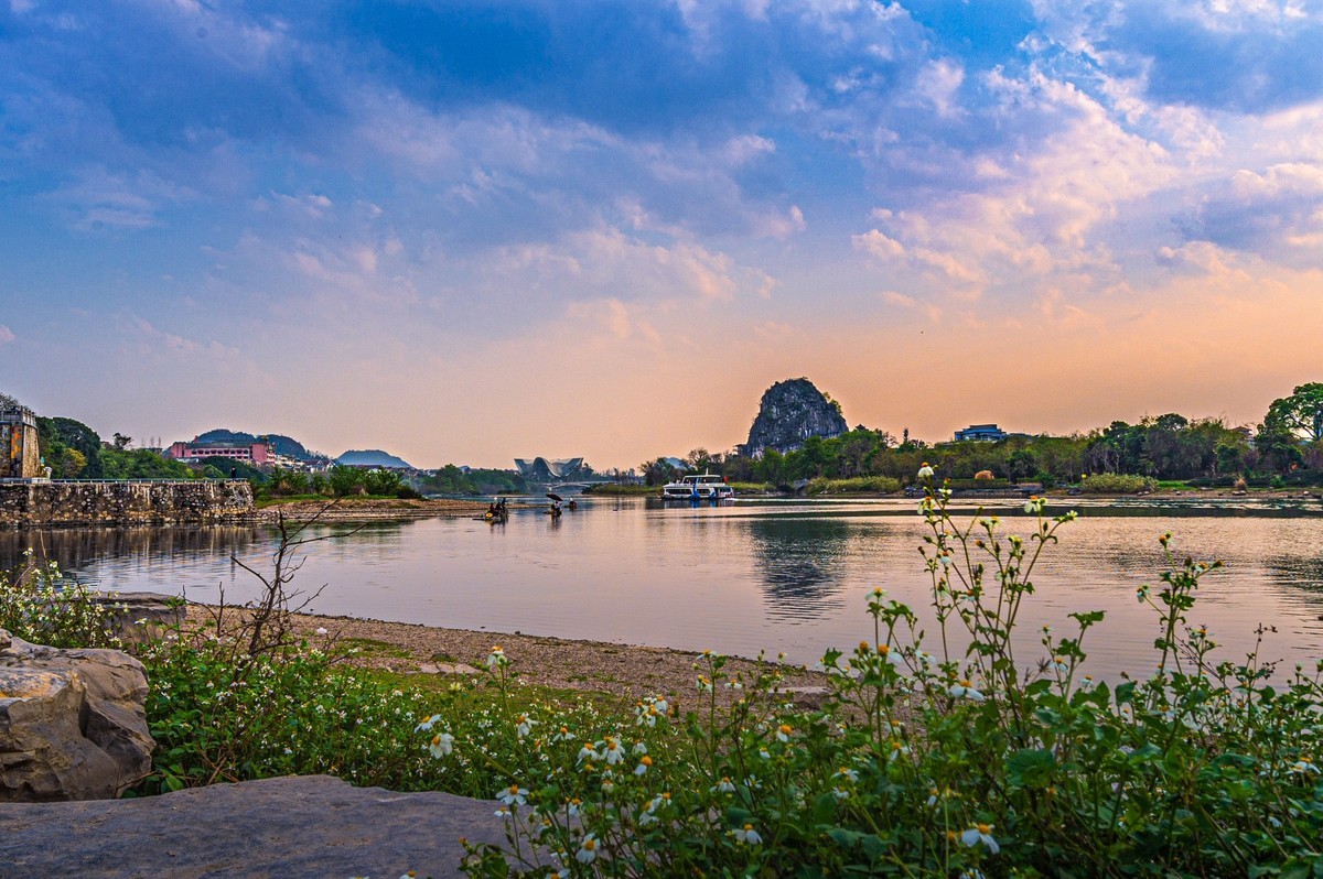 黄昏、  夕阳、晚霞风光