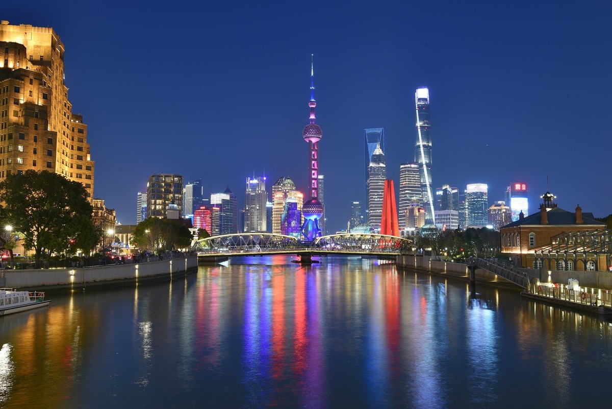 魔都外滩，夜景璀璨