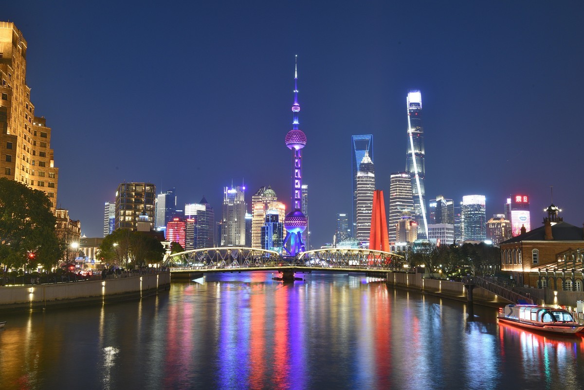 魔都外滩，夜景璀璨