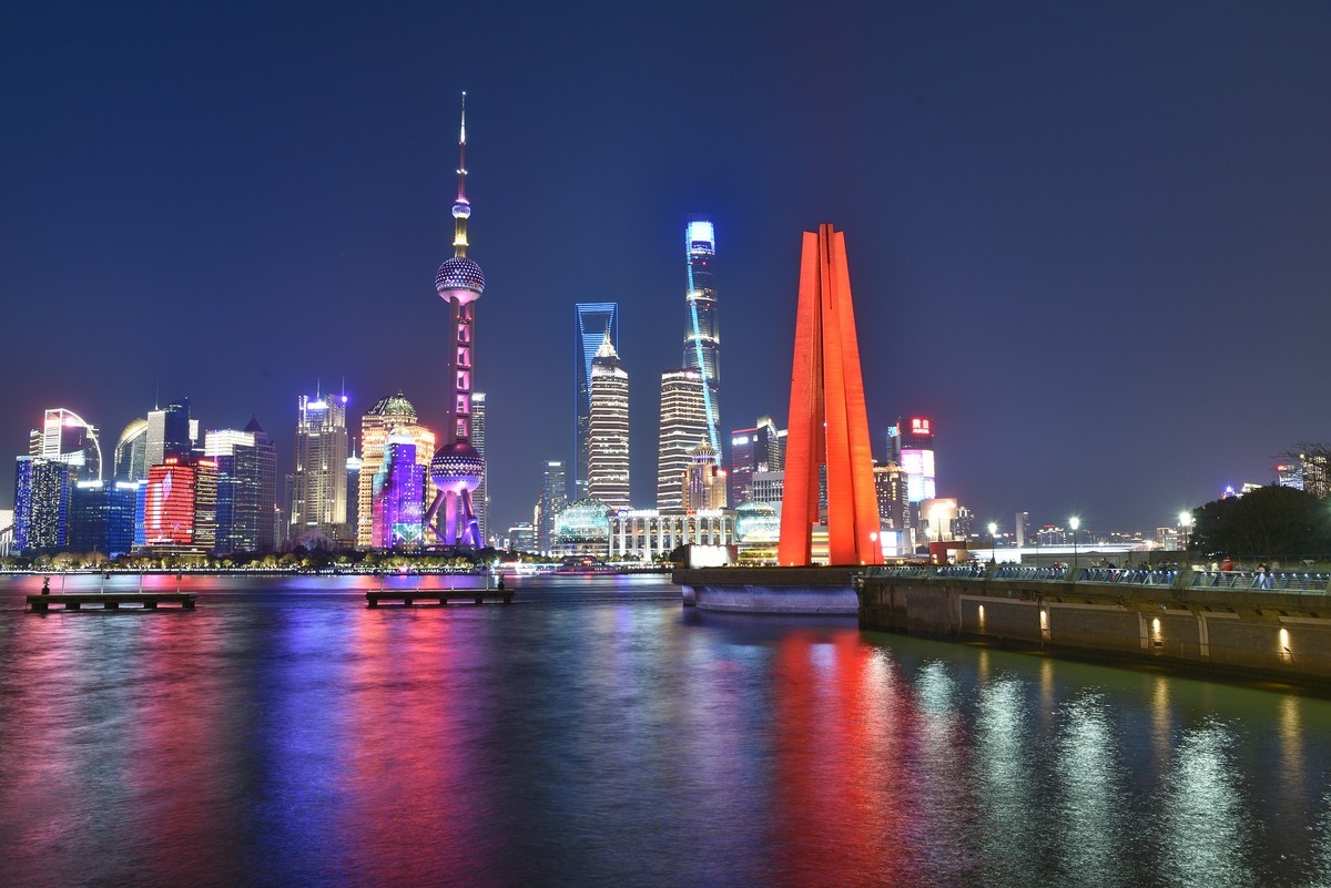 魔都外滩，夜景璀璨