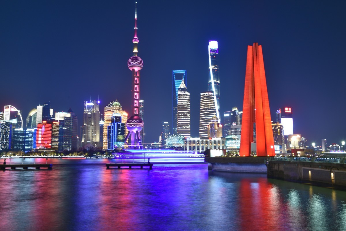 魔都外滩，夜景璀璨