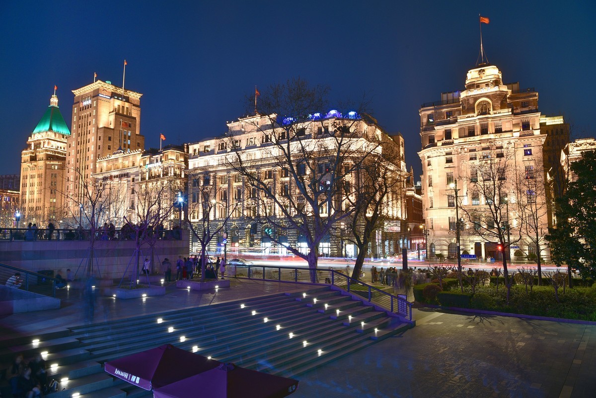 魔都外滩，夜景璀璨