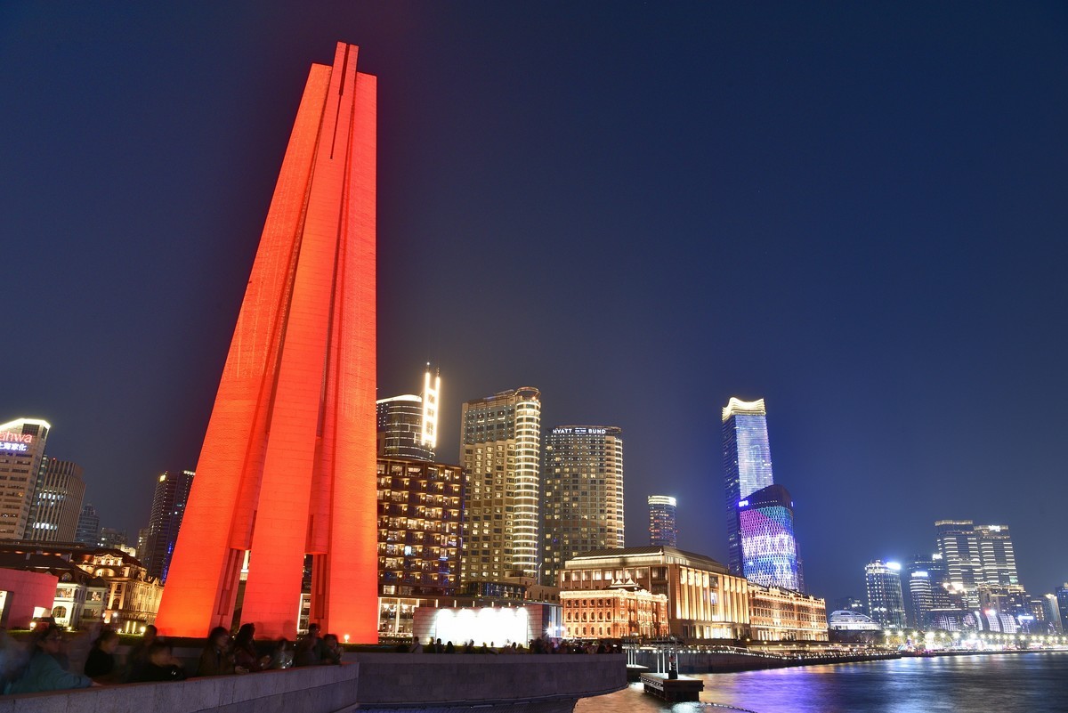魔都外滩，夜景璀璨