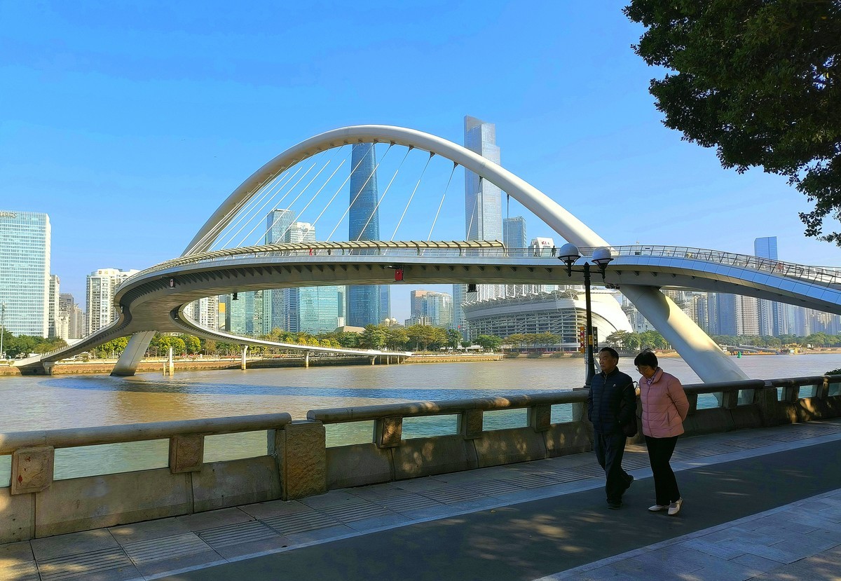 广州海心桥。
