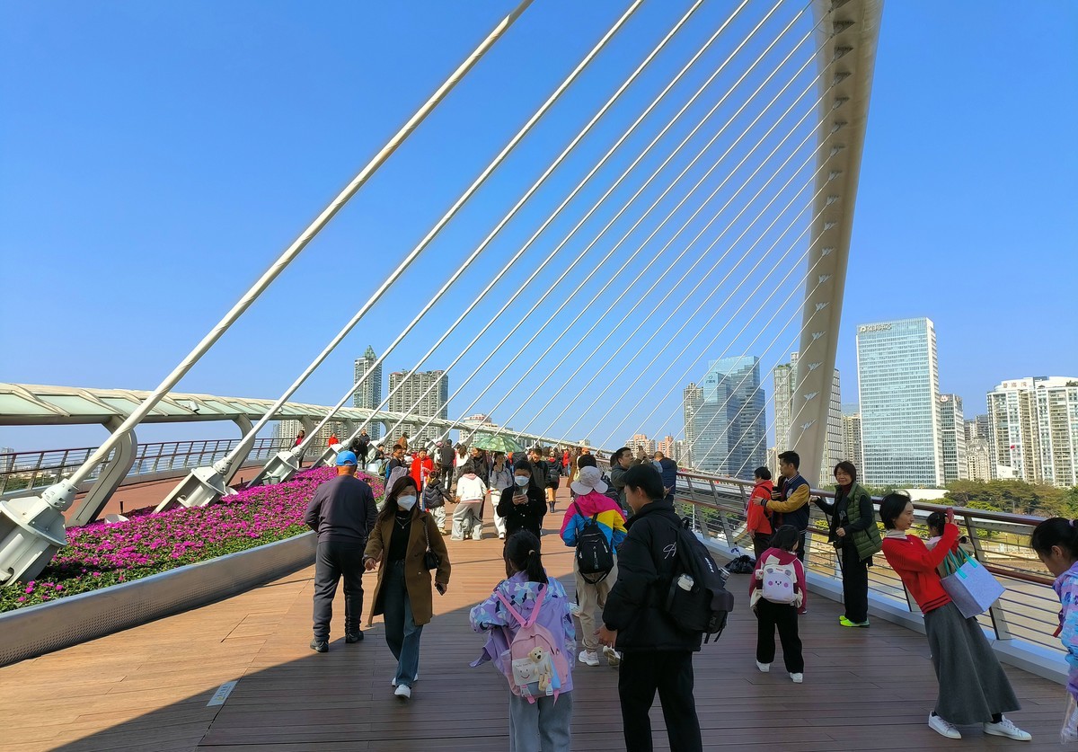 广州海心桥。