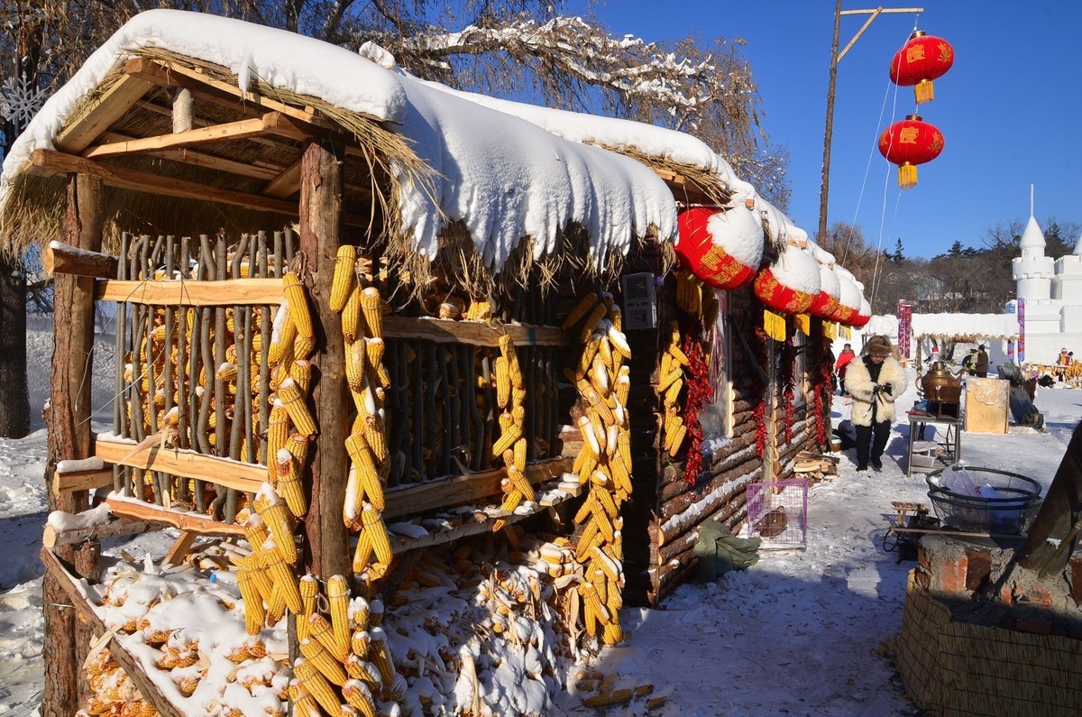 冬日镜泊湖——雪村·雪雕（2）
