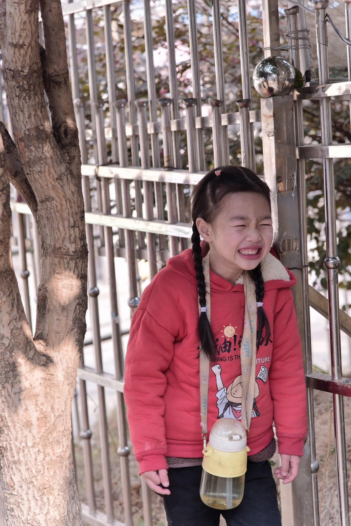 冬天和老奶奶一起晒太阳