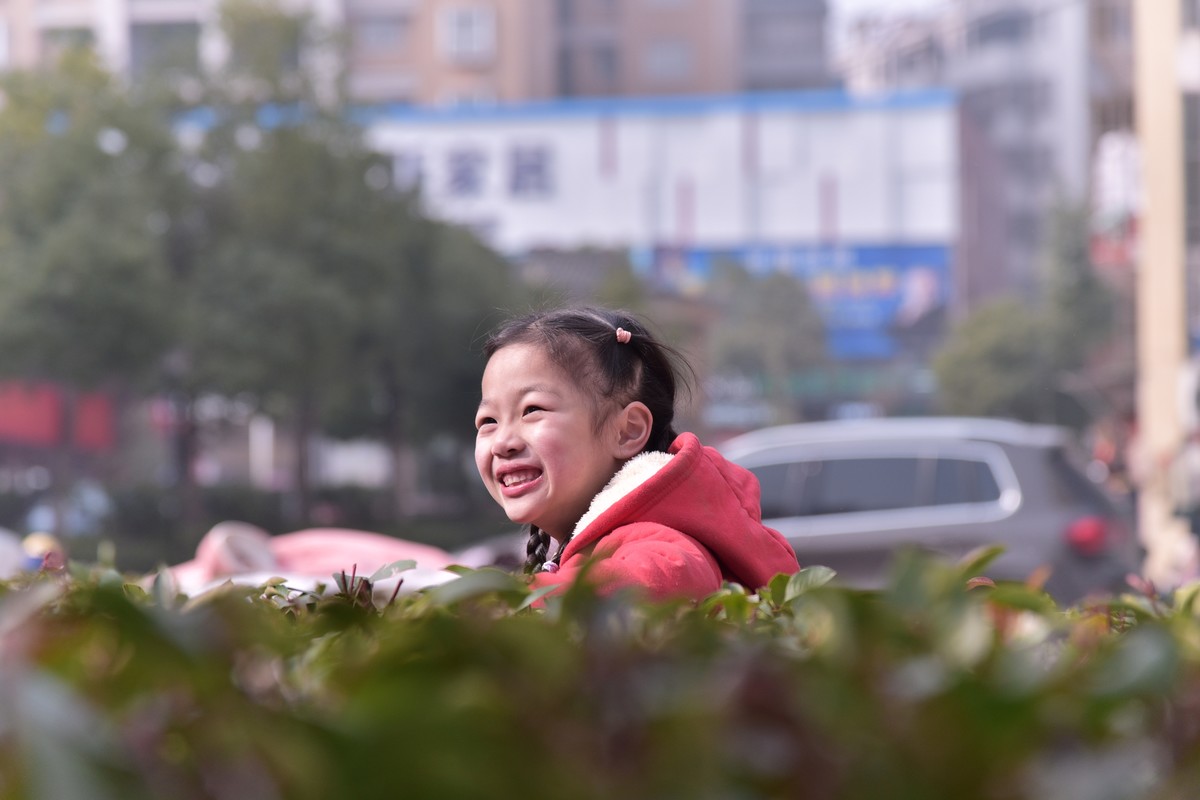 冬天和老奶奶一起晒太阳