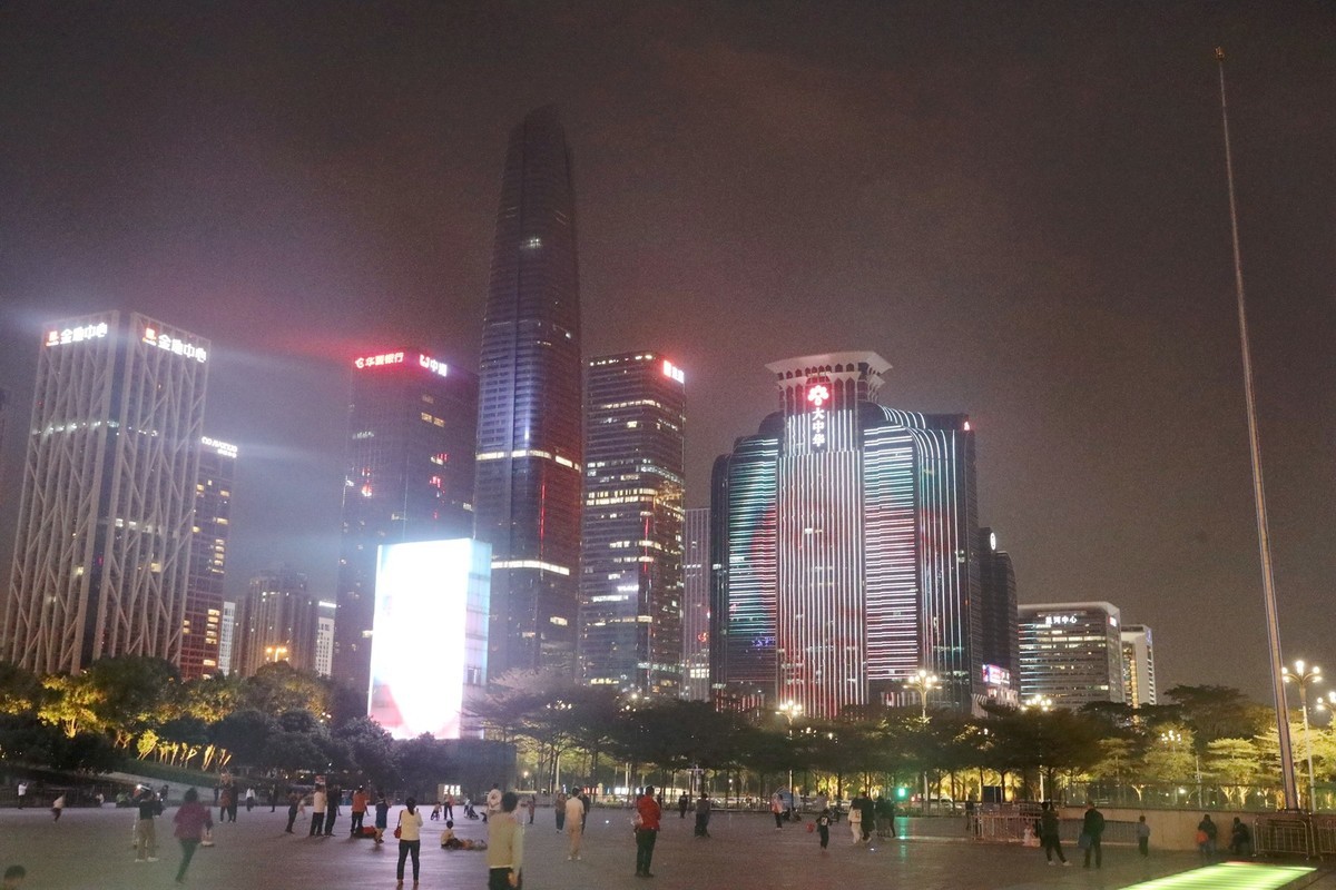 深圳市民中心灯光秀2