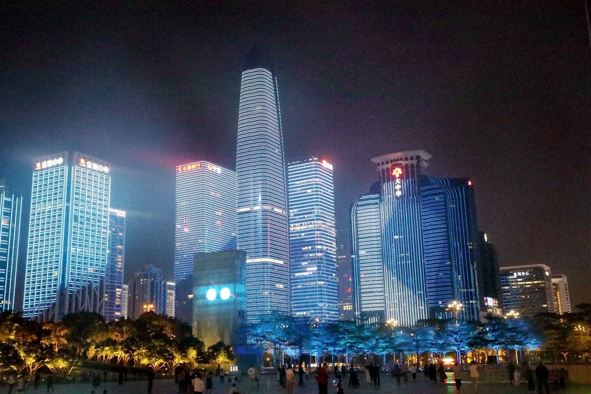 深圳市民中心灯光秀2