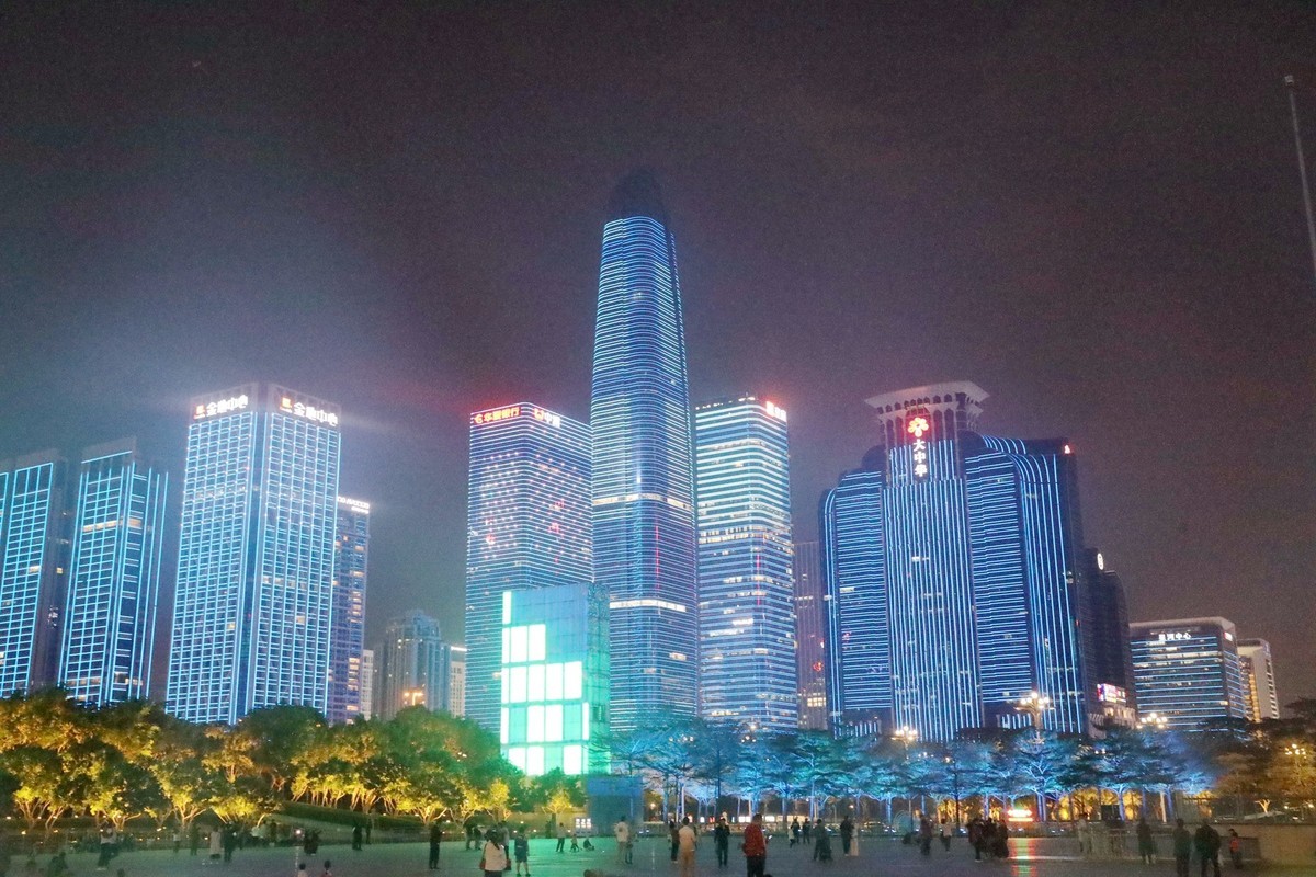 深圳市民中心灯光秀2