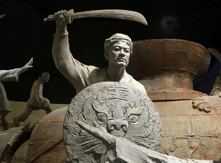 《不老松：纪实摄影》大美沧州系列報道：中国大运河非物质文化遗产展示舘！(15)泥塑：