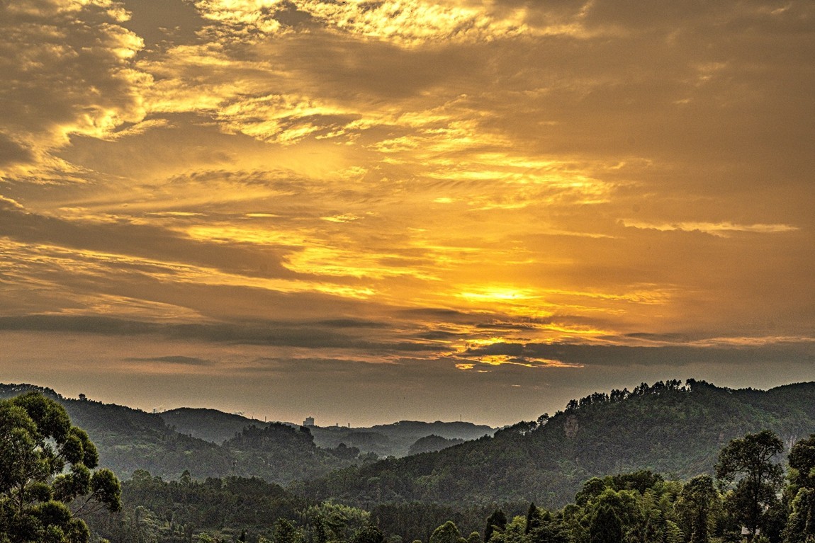 四川威远骑龙坳---晚霞