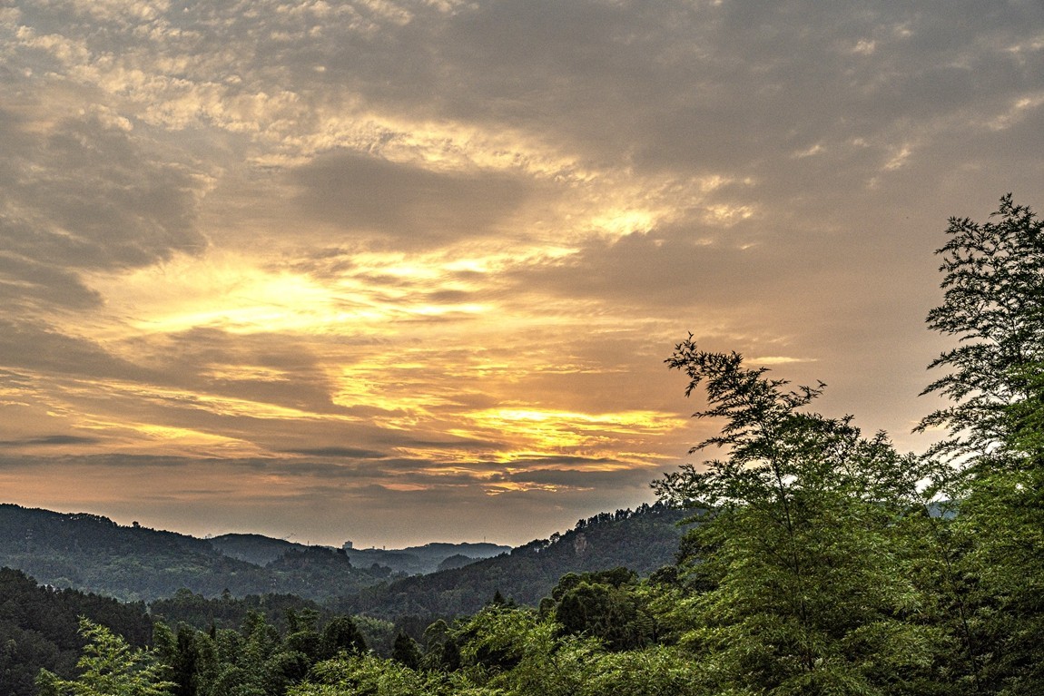 四川威远骑龙坳---晚霞