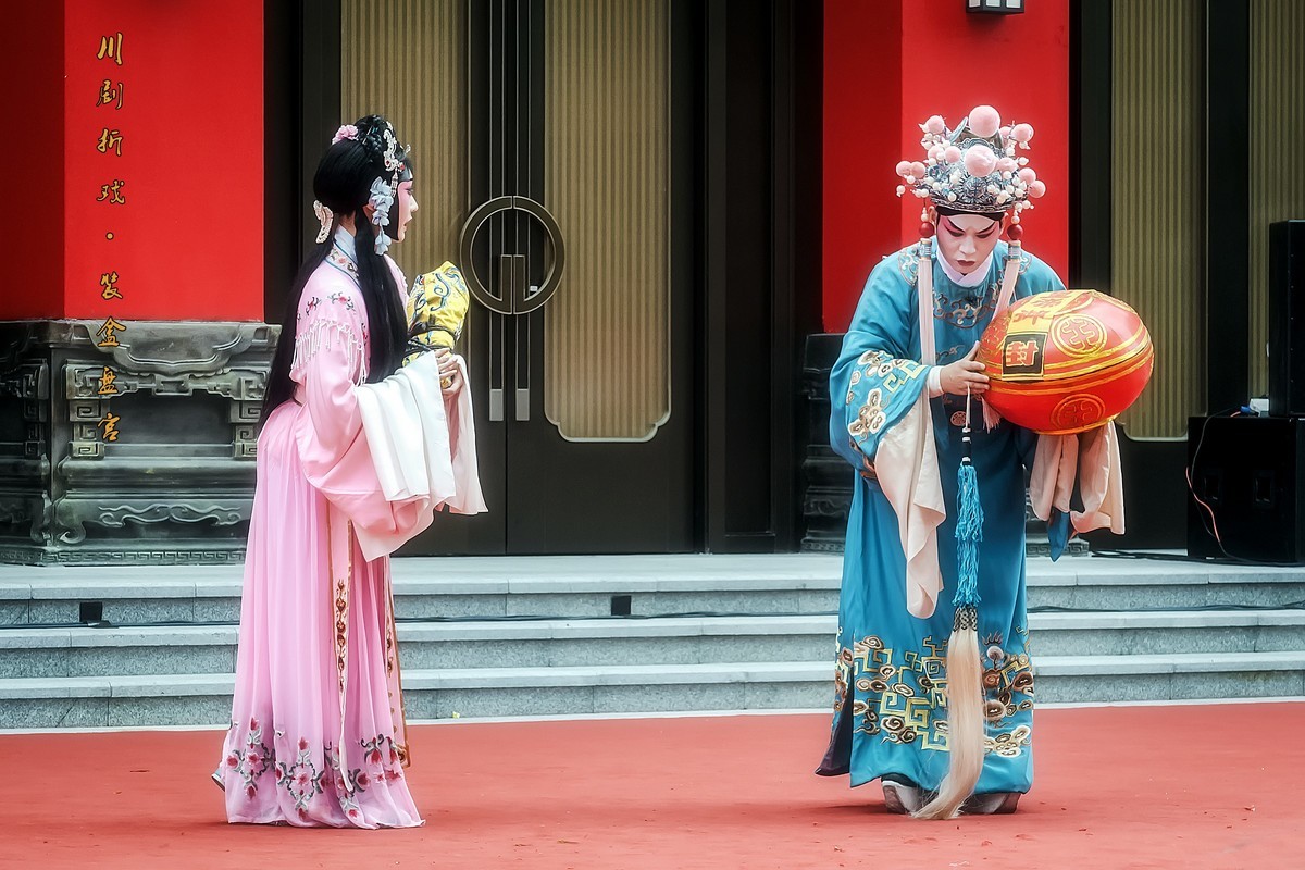 舞台摄影川剧折子戏装盒盘宫