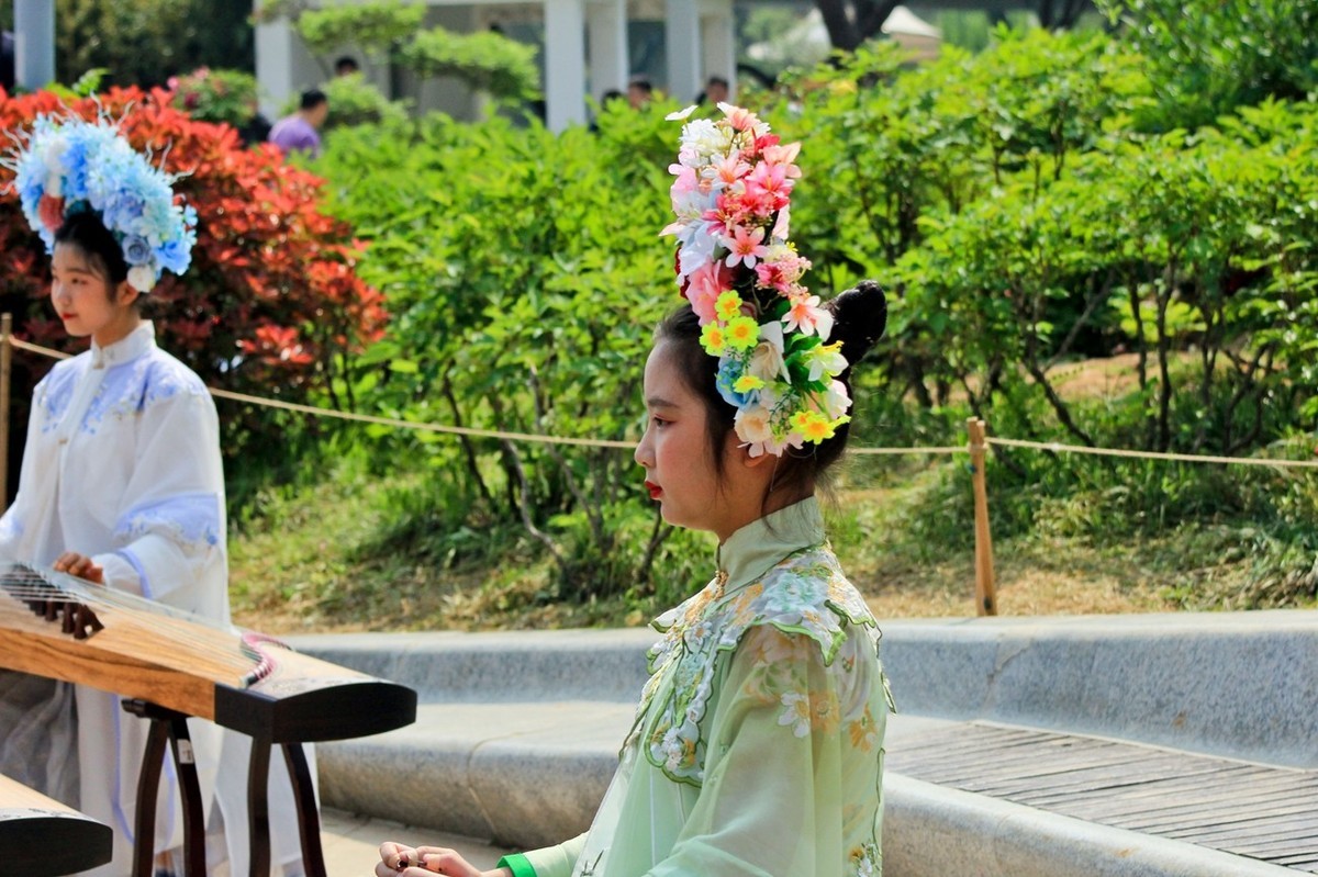 公园抓拍——国风●古筝