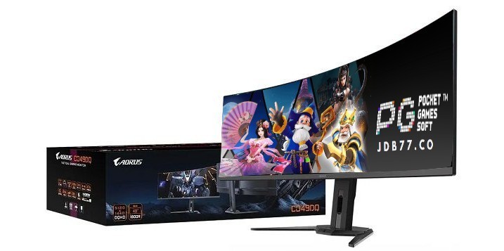 技嘉推出 Aorus CO49DQ QD-OLED 超宽PG游戏显示器，使用 AI 技术防烙印