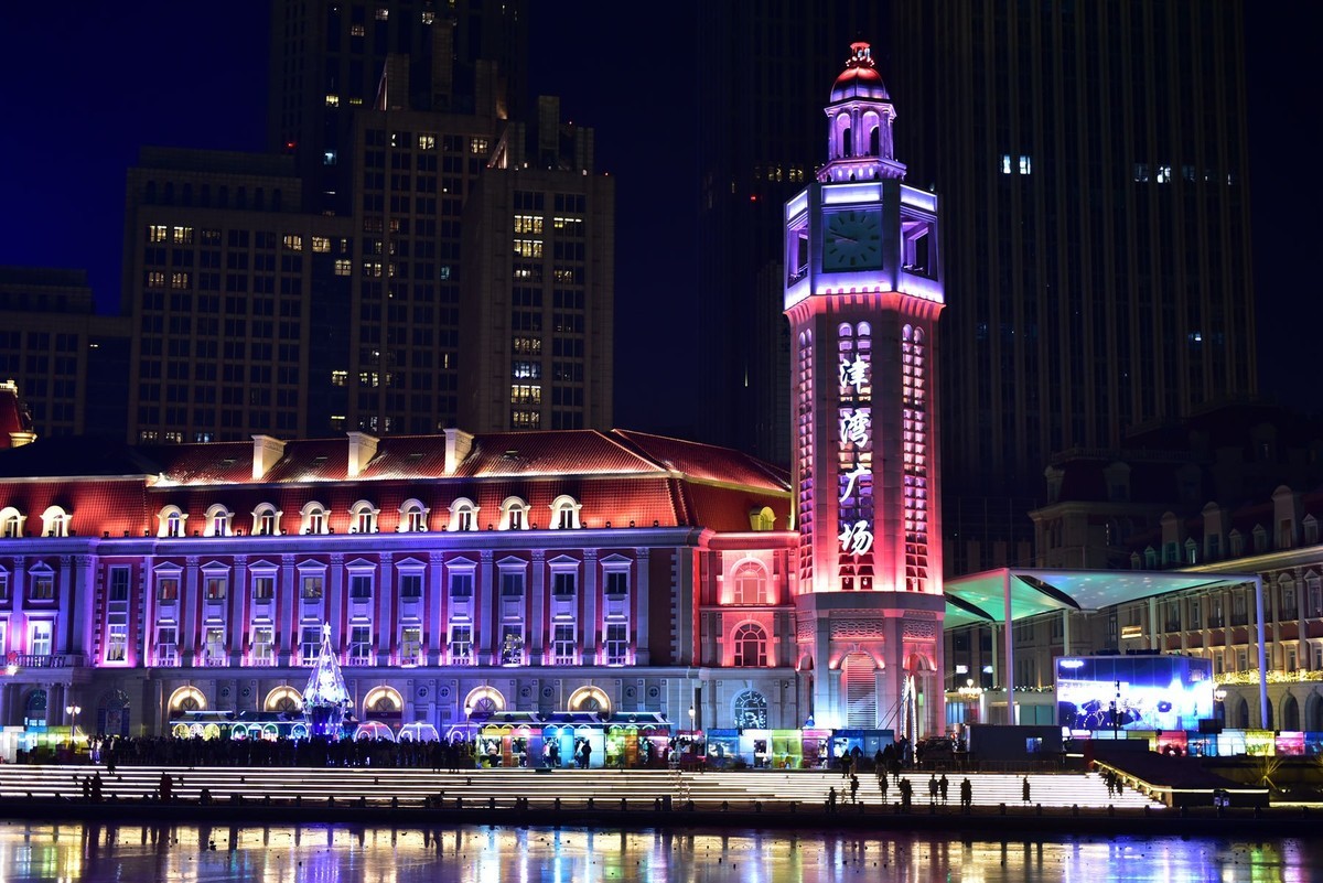 圣诞平安夜的津湾广场