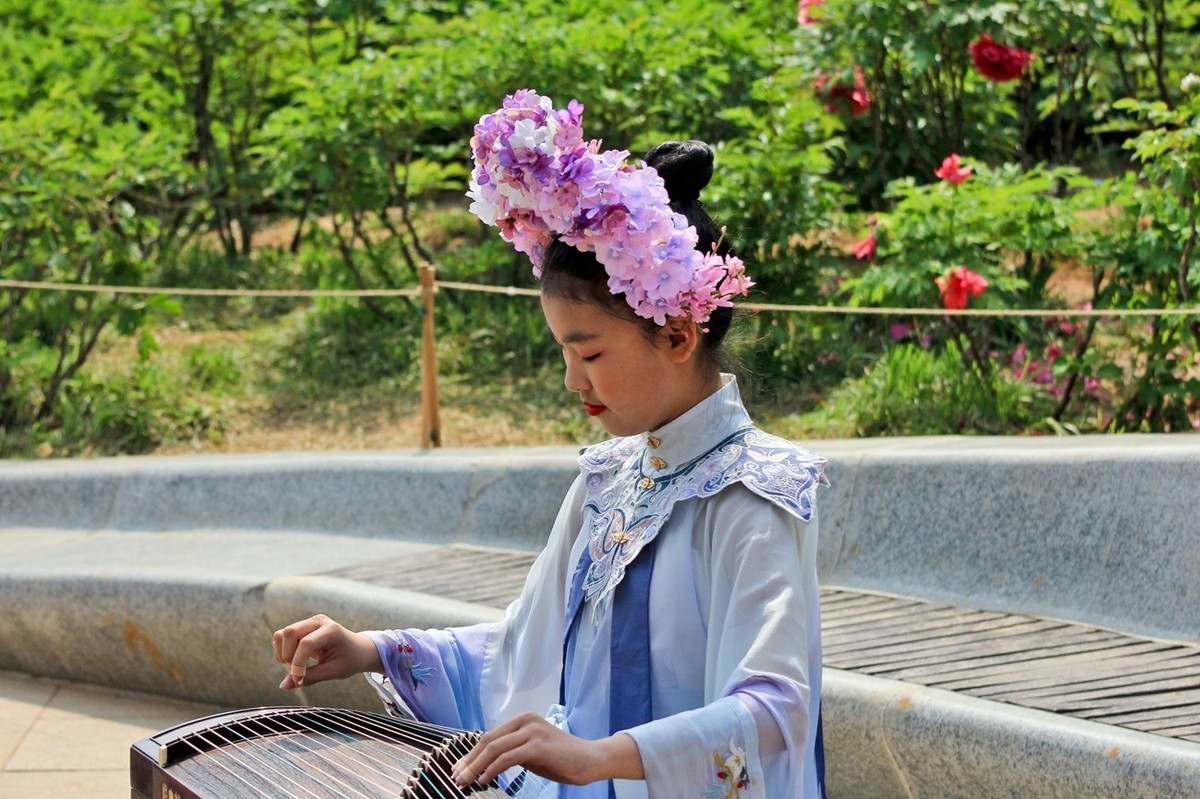 公园抓拍——国风●古筝