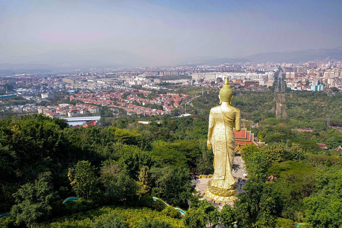 西双版纳勐泐大佛寺【4】看城市全景