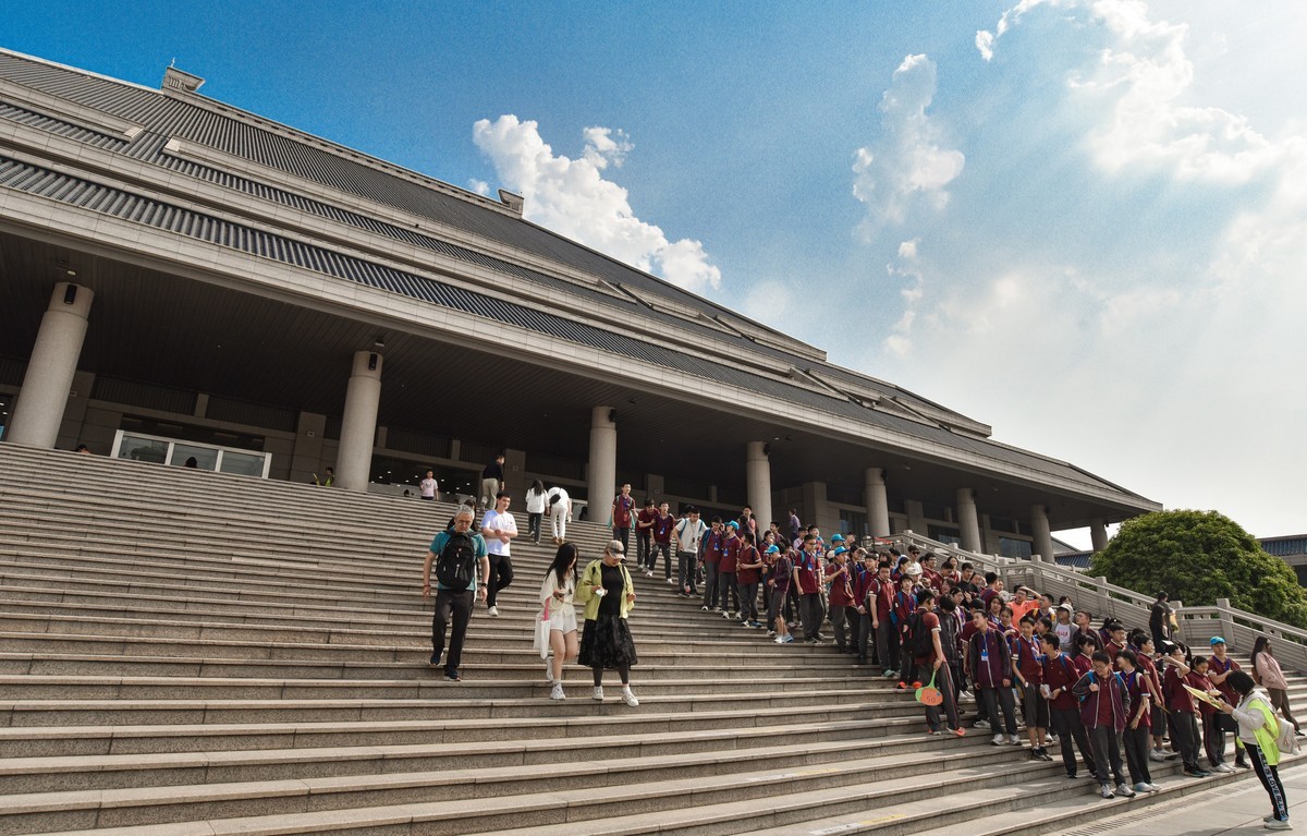 参观湖北省博物馆所拍