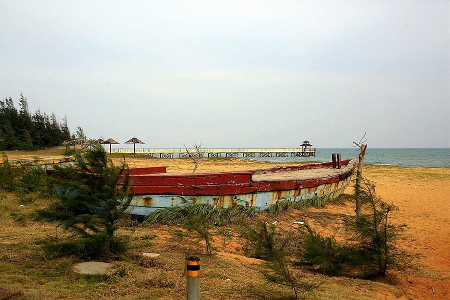 《不老松：忆海南游记》(14)海南临髙长島蓝湾的海滨景！