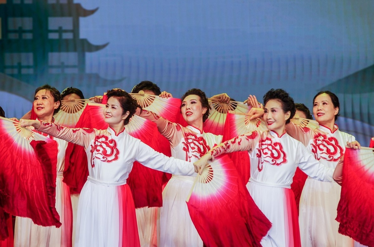 北京海淀区军休干部广场舞展演 四