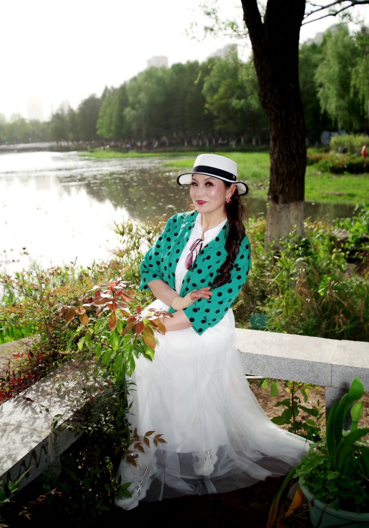 环境人像---沙湖公园的美女！