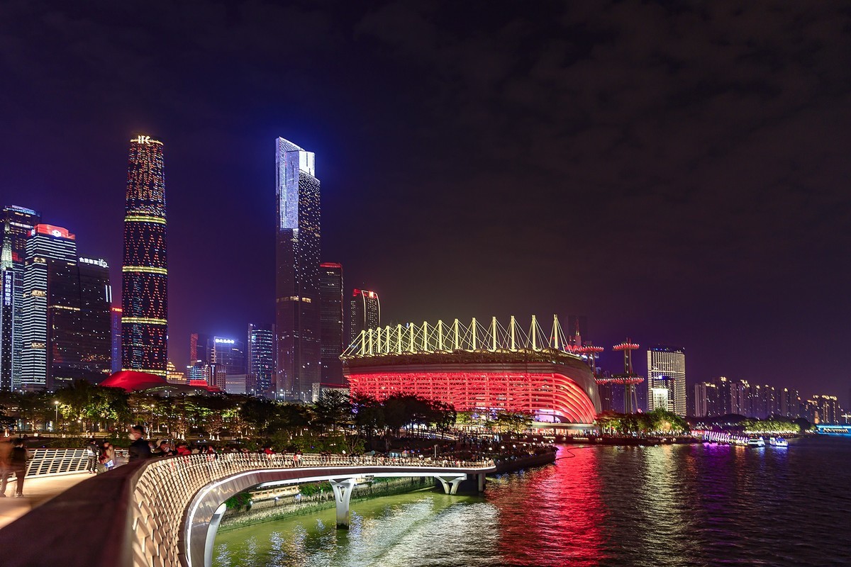 广州珠江两岸夜景