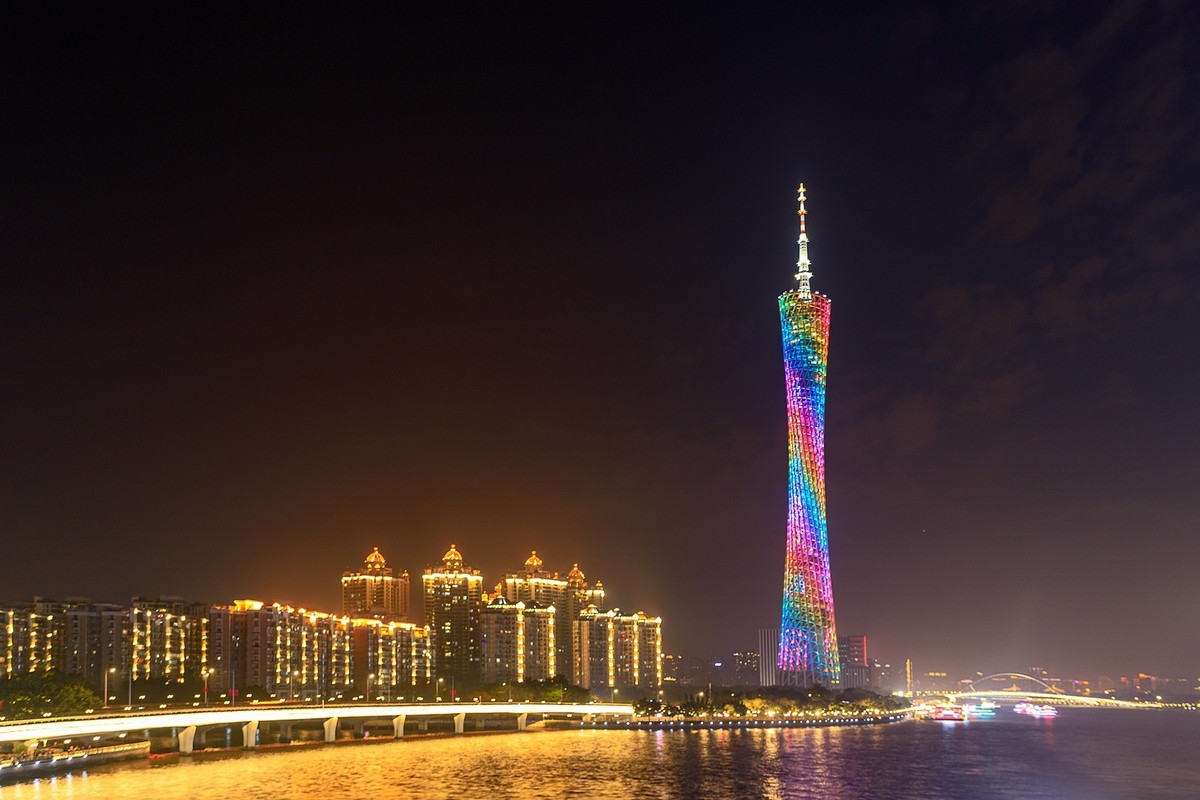 广州珠江两岸夜景
