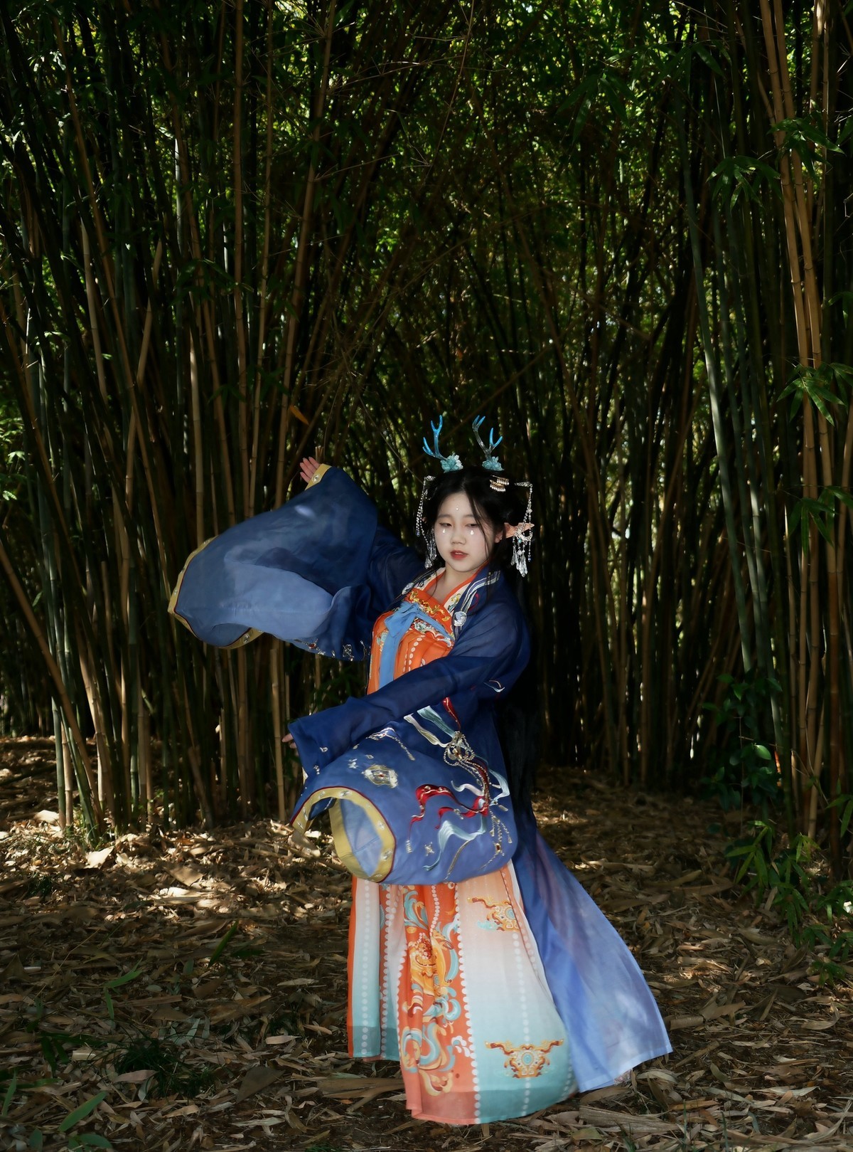 环境人像---小竹林中！