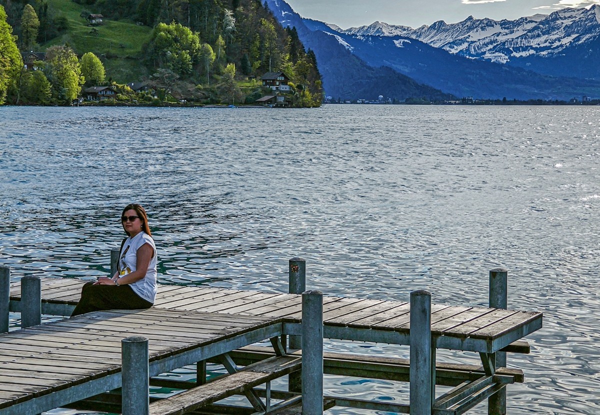 湖景--”因特拉肯“（瑞士）