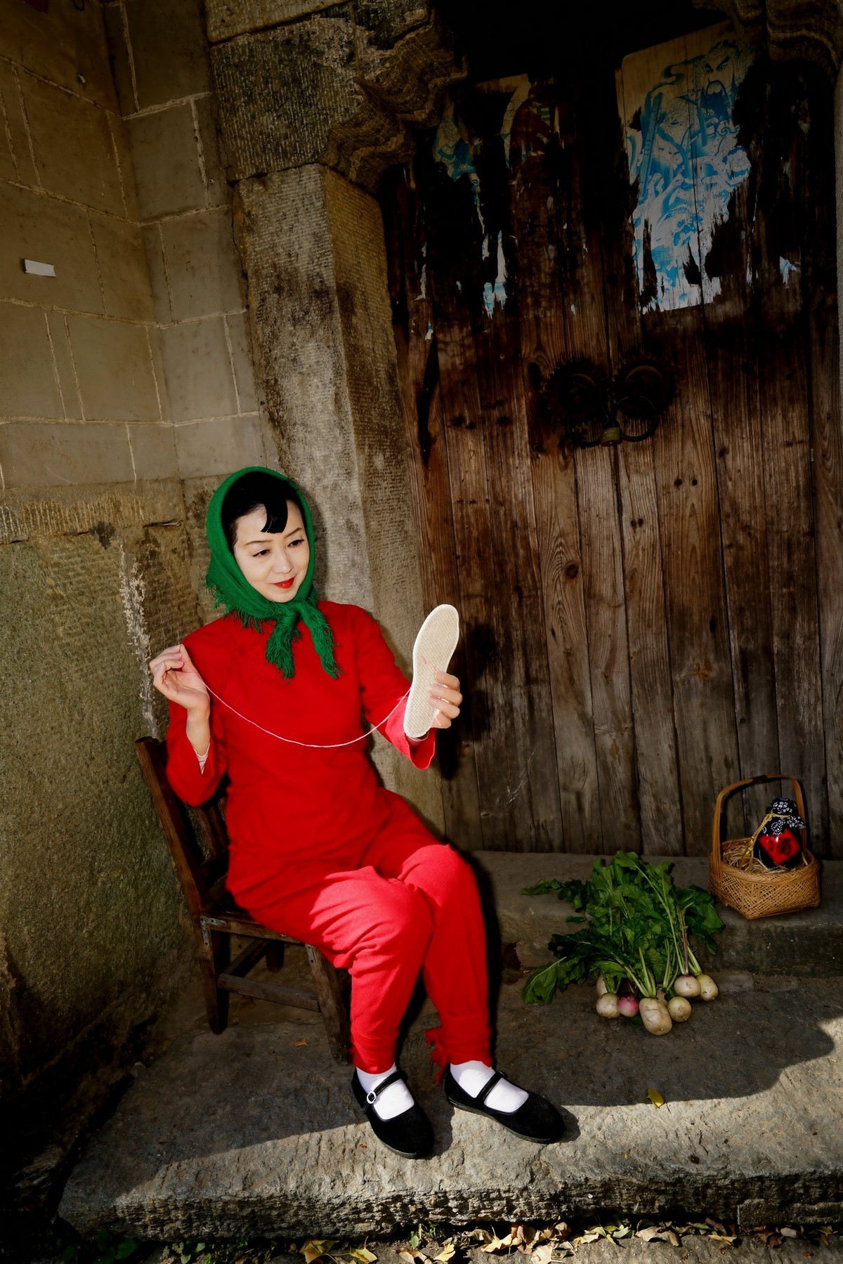 清凉寨刘家山村漂亮村姑！