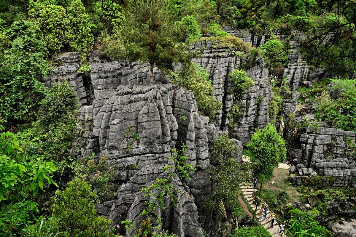 湖北游/恩施大峡谷梭布垭石林（5）