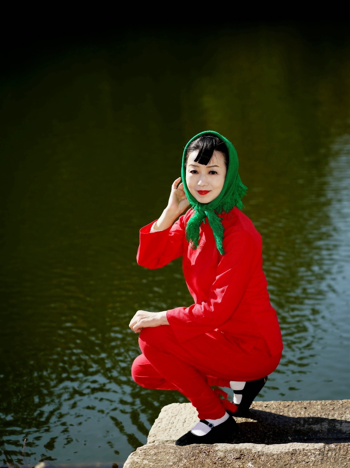 清凉寨刘家山村漂亮村姑！