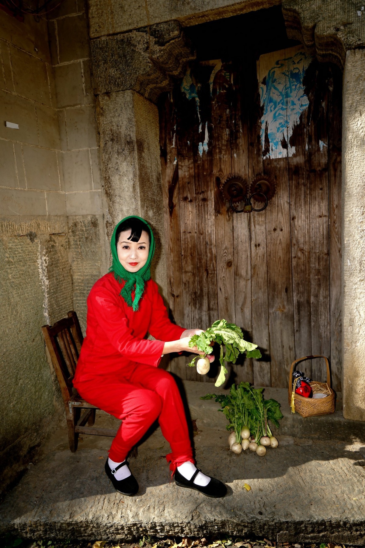 清凉寨刘家山村漂亮村姑！