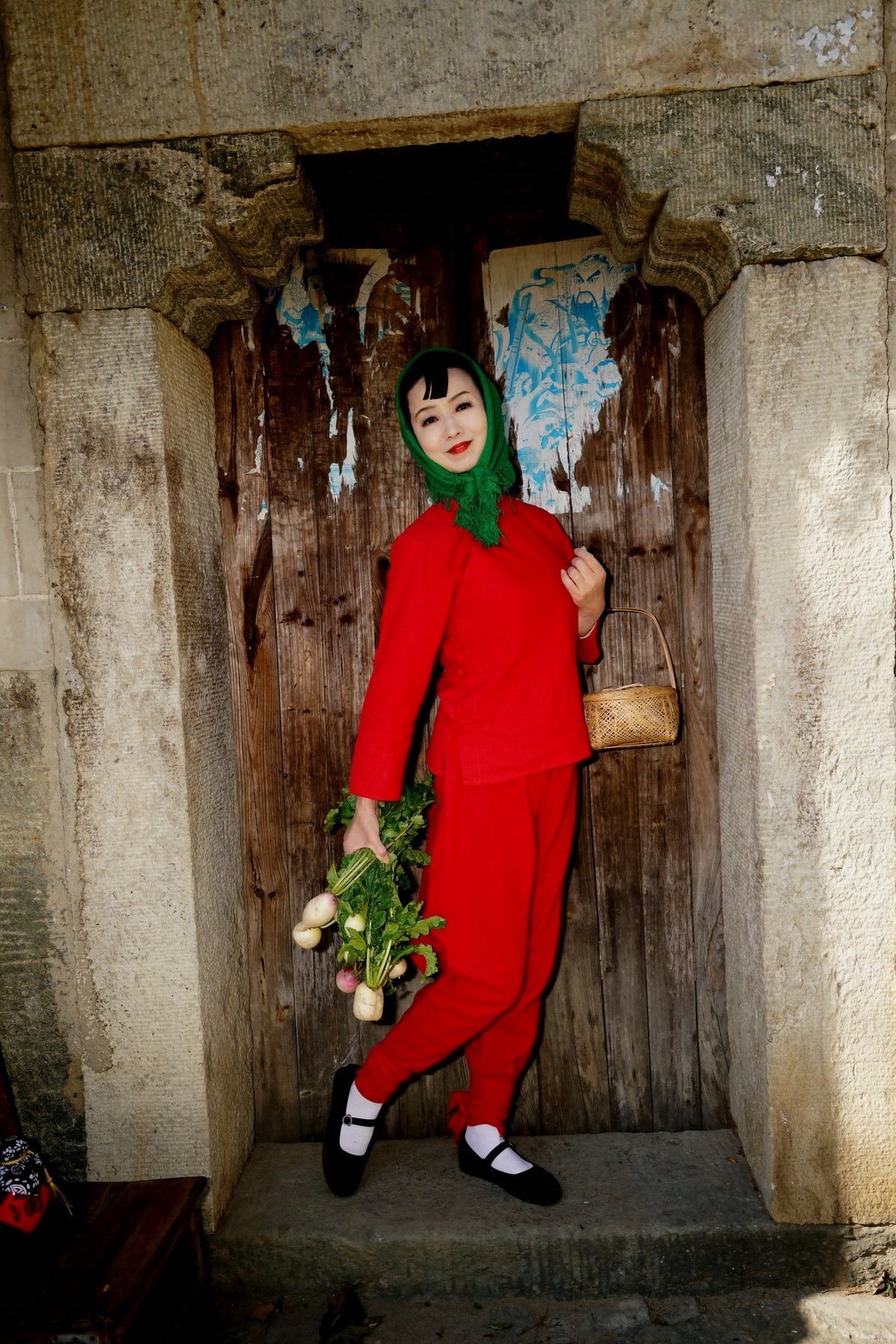 清凉寨刘家山村漂亮村姑！