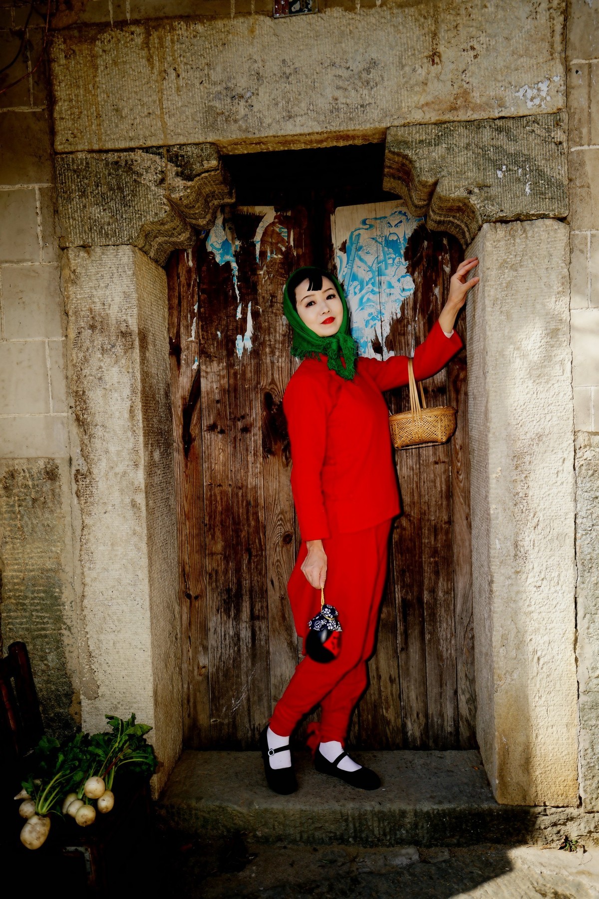 清凉寨刘家山村漂亮村姑！