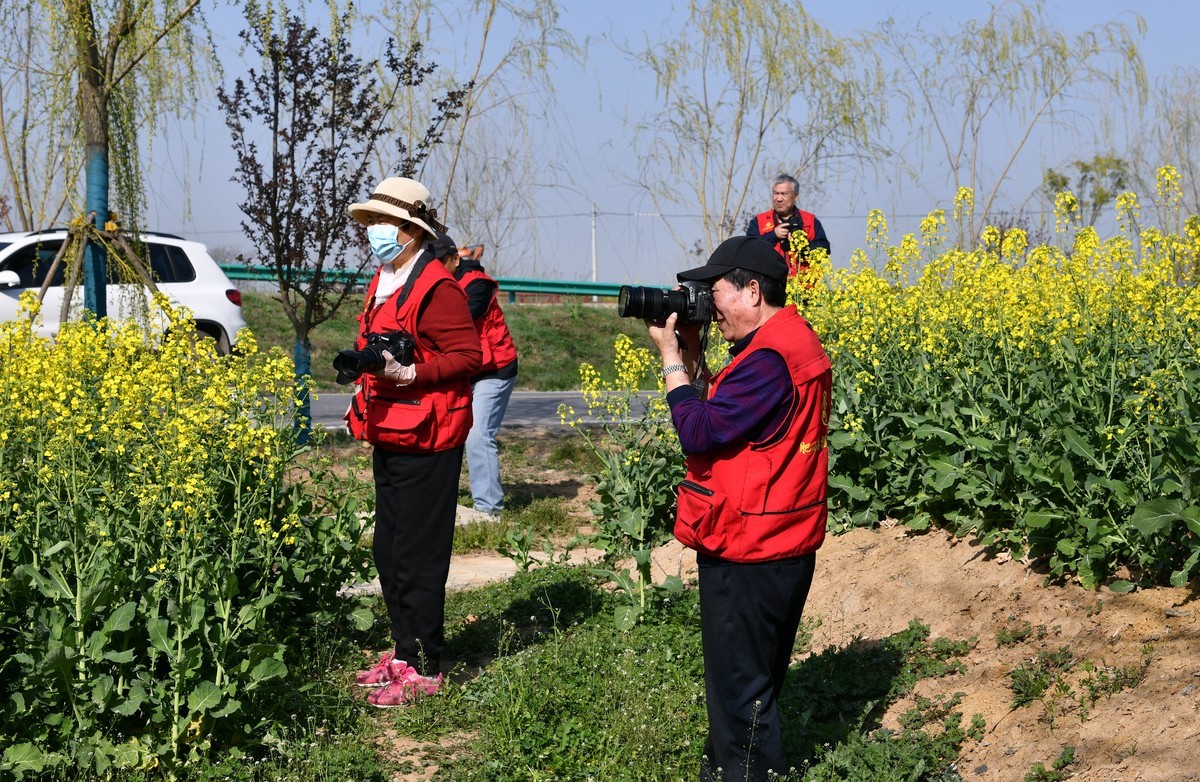 花香吸引摄影爱好者
