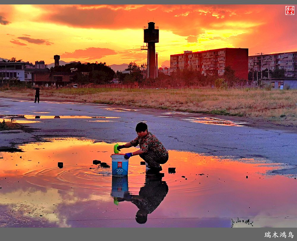 【沙河轶事】雨过天晴俏夕阳