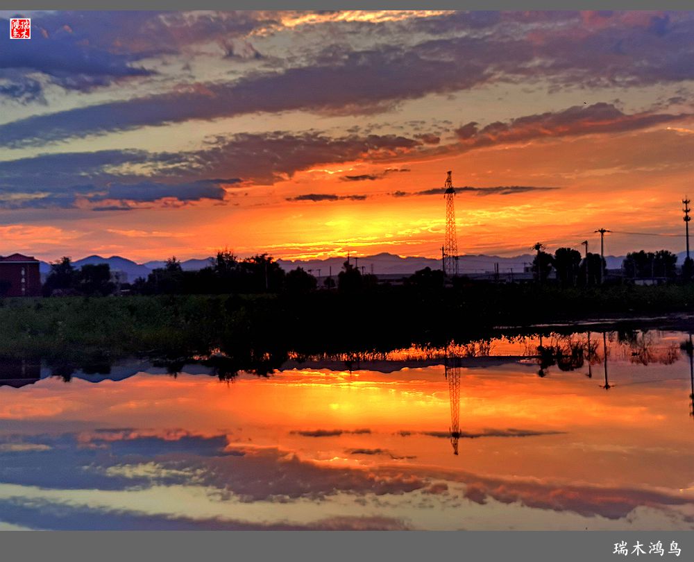 【沙河轶事】雨过天晴俏夕阳