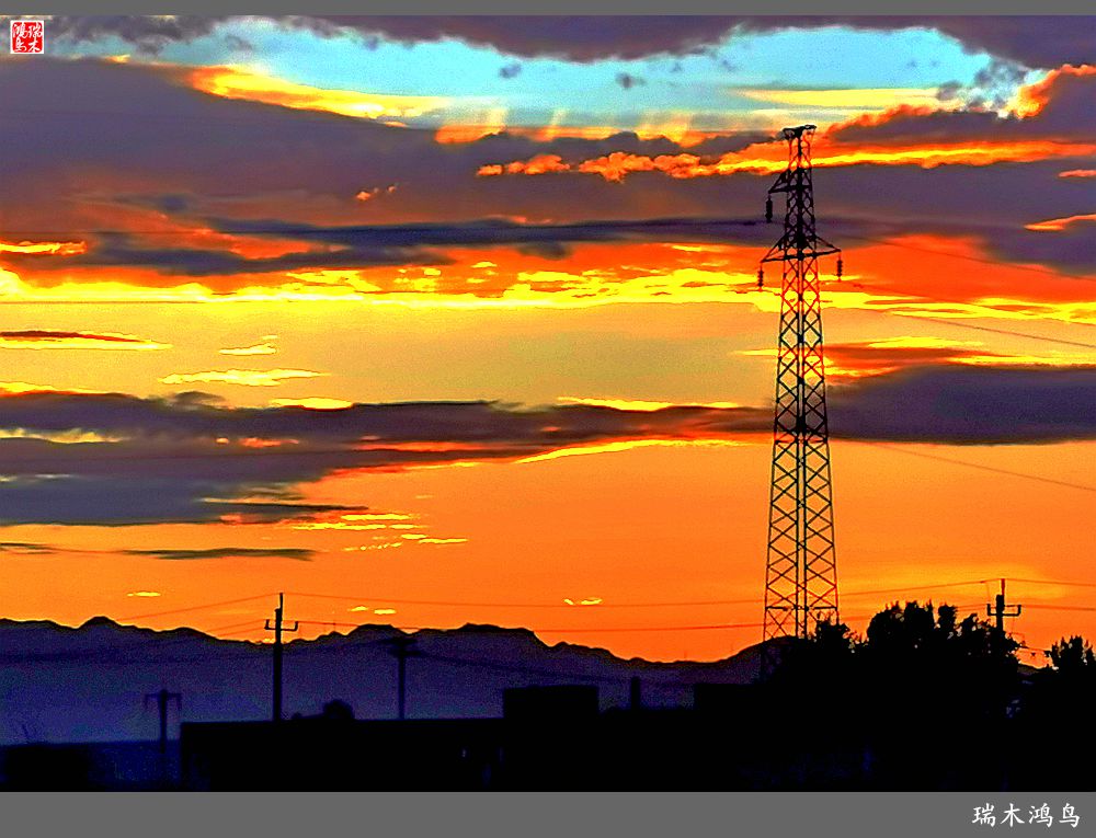 【沙河轶事】雨过天晴俏夕阳