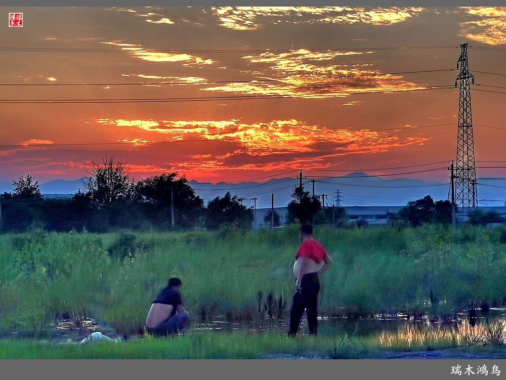 【沙河轶事】雨过天晴俏夕阳