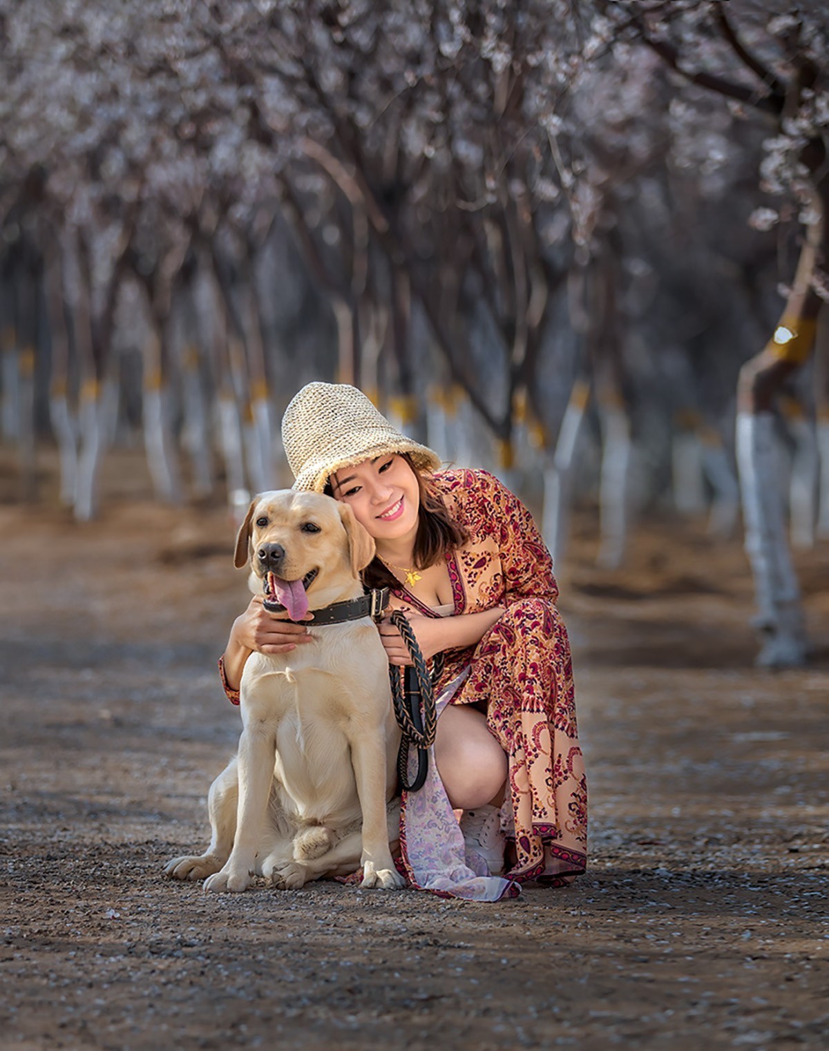 春催桃花烂漫时  【学拍环境人像】