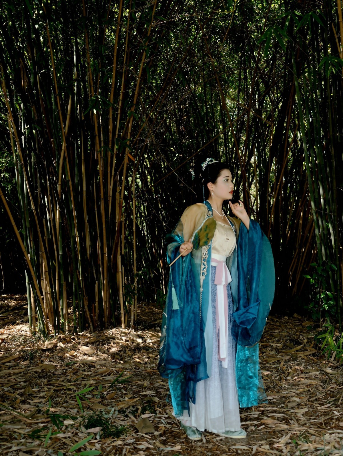 环境人像---小小竹林中！